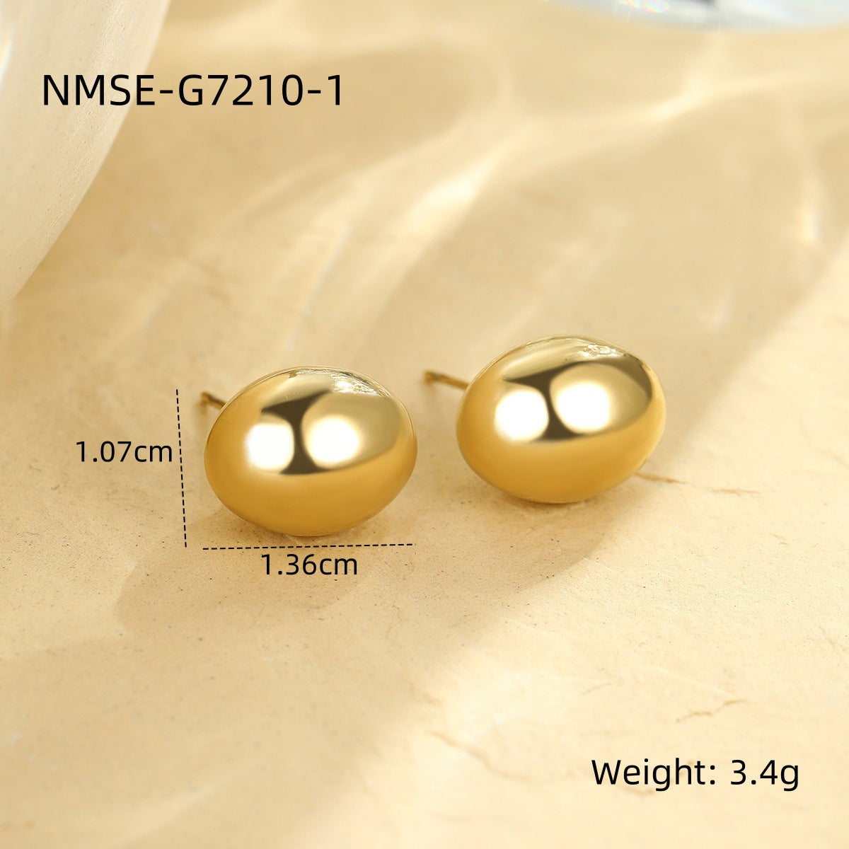 Minimalist Butterfly Stud Earrings in Stainless Steel with Plated Finish for Women