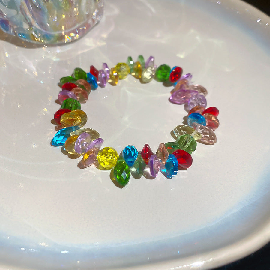 Set collana e bracciale da donna con cristallo a goccia Sweet Heart