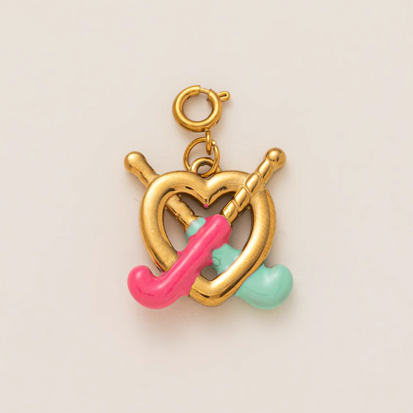 Vintage 18K Gold Plated Stainless Steel DIY Charm Bar