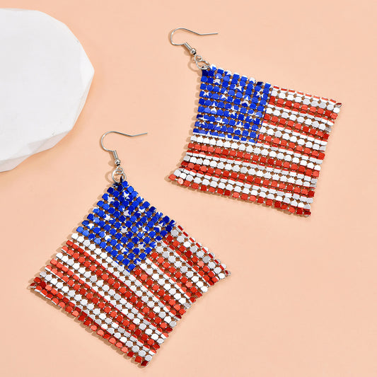 Star Shaped Plated Alloy Earrings for Women