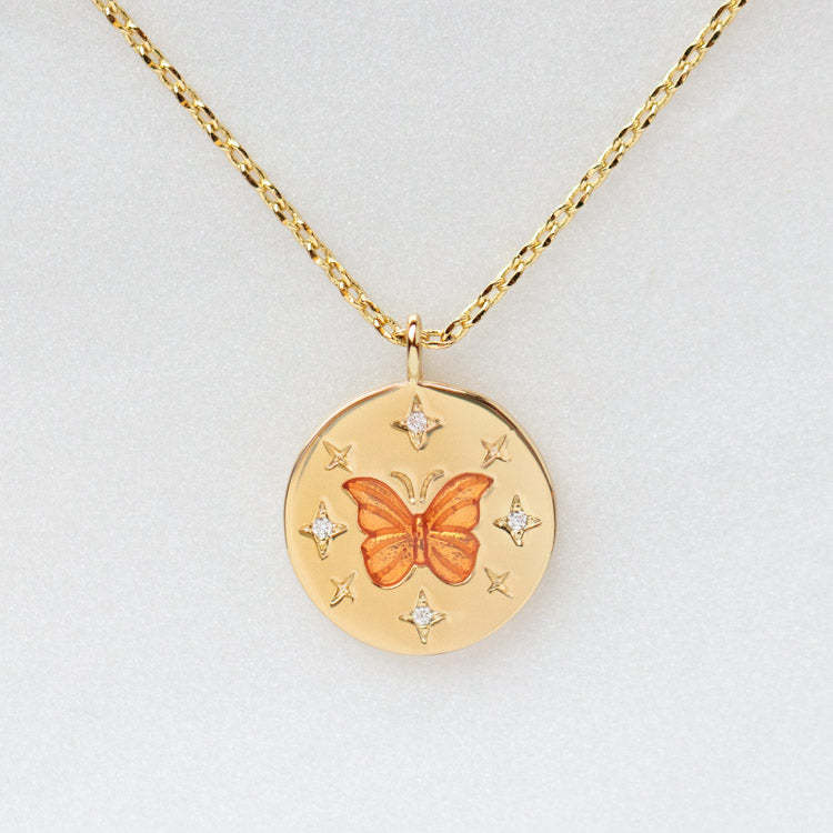 Personalized Floral Heart Pendant Necklace in Stainless Steel with Titanium Steel Pendant and Electroplated Finish
