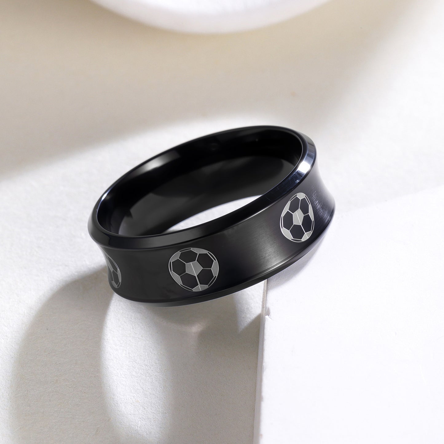 Anello Geometrico Unisex in Acciaio Inossidabile