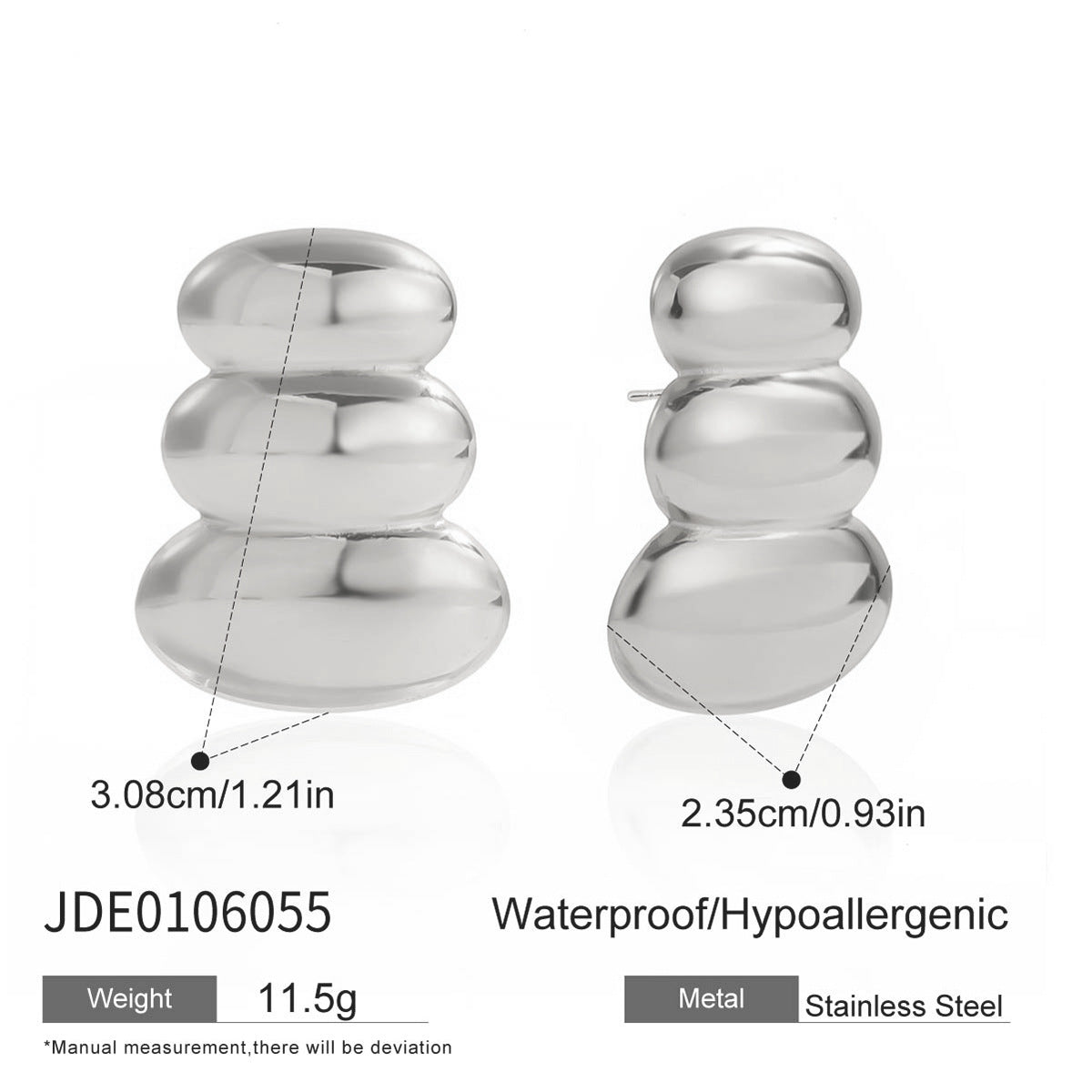 Elegante pulsera de acero inoxidable con lazo para mujer con acabado chapado, diseño geométrico, a la moda para la oficina