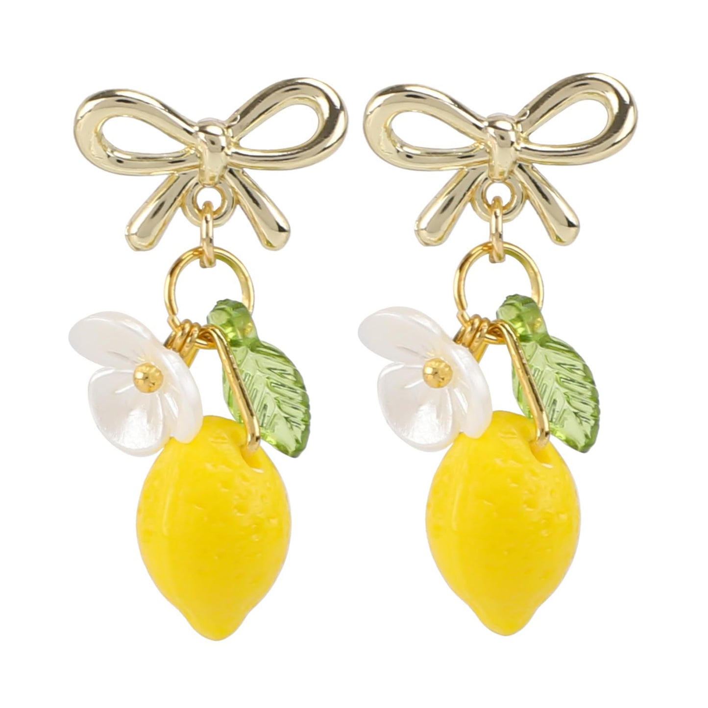 Sweet Floral Gold Plated Alloy Earrings for Women