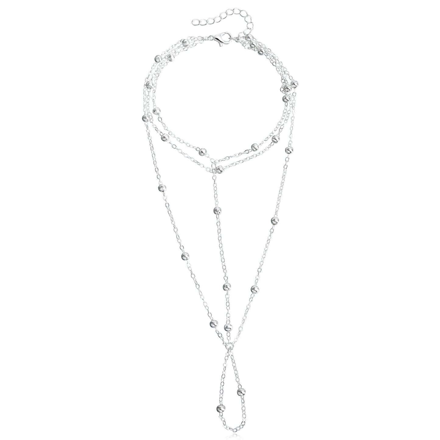 Minimalist Geometric Women's Anklet Alloy Foot Chain for Travel Wedding Gift