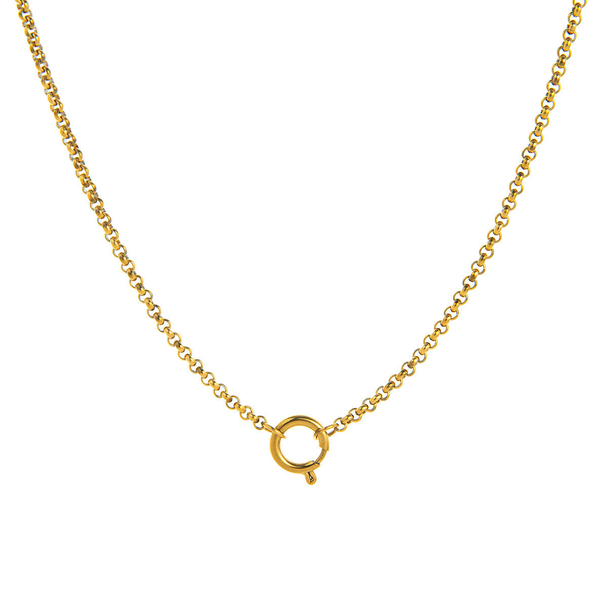 Minimalist Floral Pattern Brass PVD Plated Charm Bar