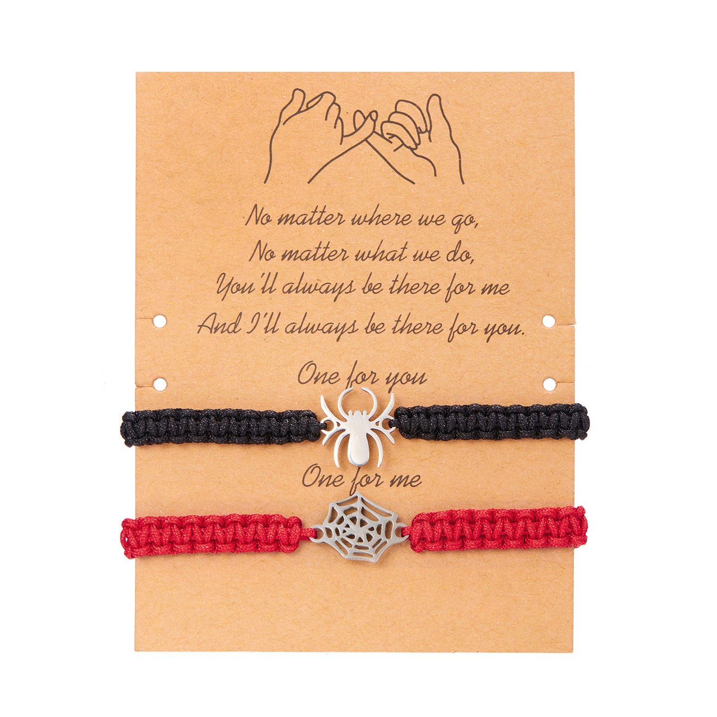 Pulsera de Telaraña Tejida a Mano para Halloween con Diseño de Animales en Cordón, Accesorio de Moda Unisex