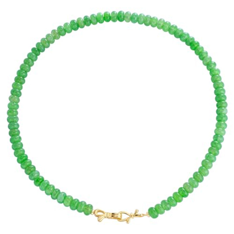 Elegant Natural Stone Agate Turquoise Beaded Necklace Unisex Geometric Round