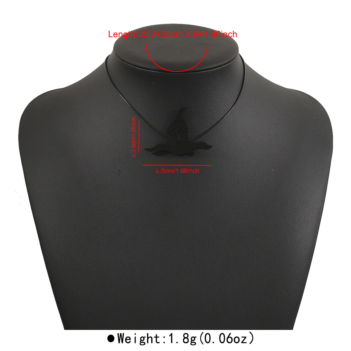 Collar con colgante de murciélago y araña espeluznante de Halloween para unisex con tela de fieltro y cuerda, accesorio gótico hecho a mano para fiestas