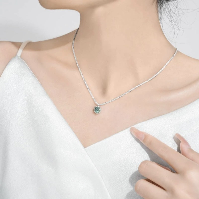 Original Design Irregular Shape Copper Pendant on Titanium Steel Plated Necklace for Women