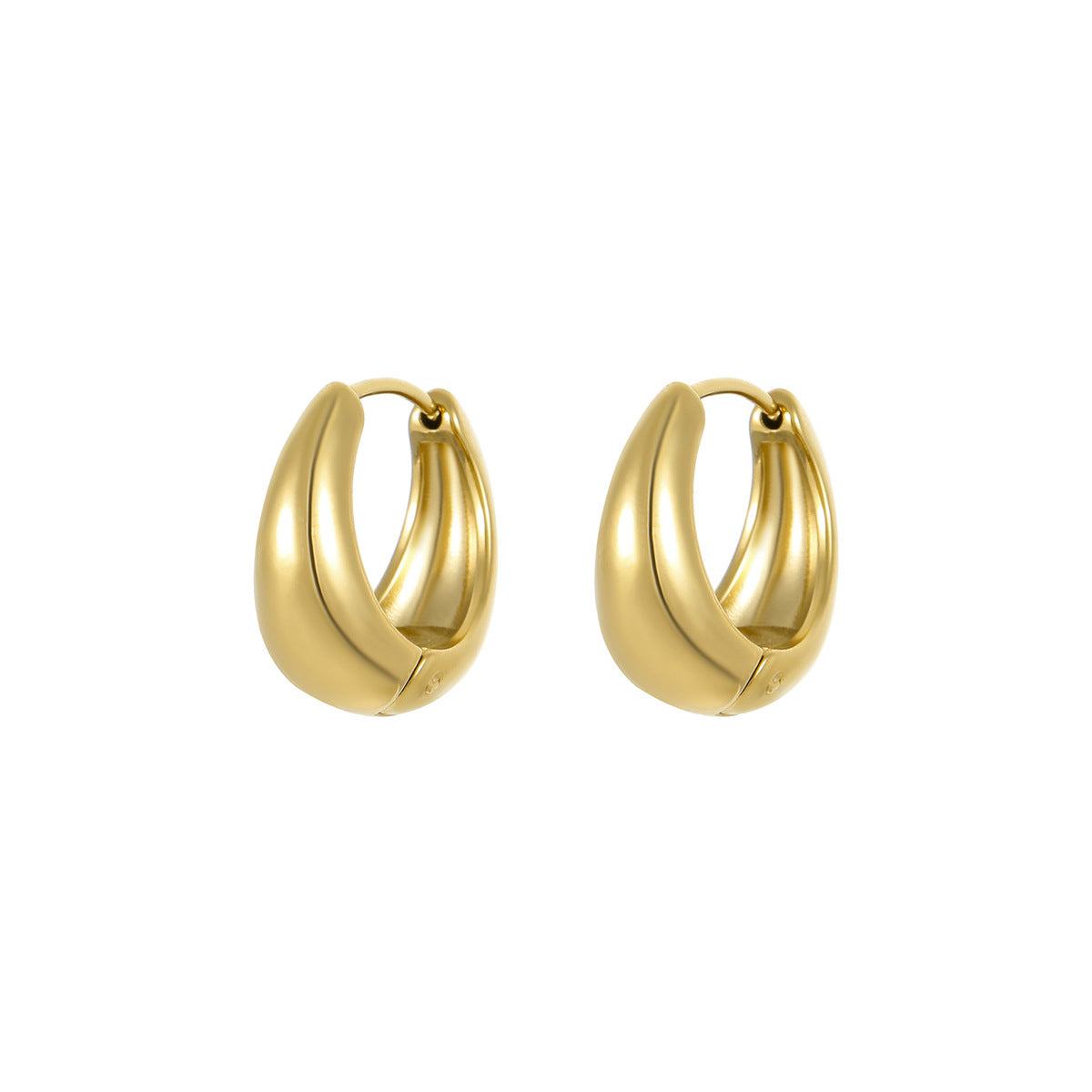 Minimalist Geometric Stainless Steel Ear Cuffs with Plating Finish for Women Fashion Earrings