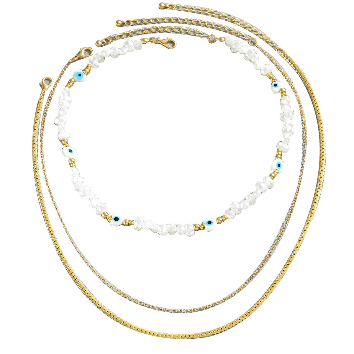 Conjunto de collar con colgante de aleación con forma de corazón minimalista e incrustaciones de perlas para mujer, cadena larga para clavícula, accesorio de moda