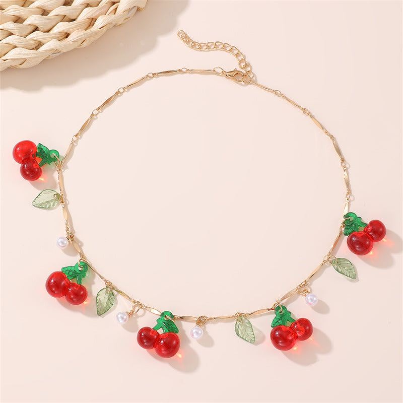 Collana a forma di fiocco minimalista in lega per bambine con finitura smaltata, catena regolabile con perline rotonde, collana con ciondolo stile principessa per bambini