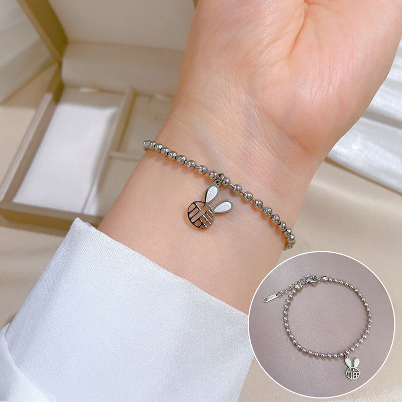 Zodiac Luxury Titanium Steel Gold Plated Bracelet with Cubic Zirconia for Unisex
