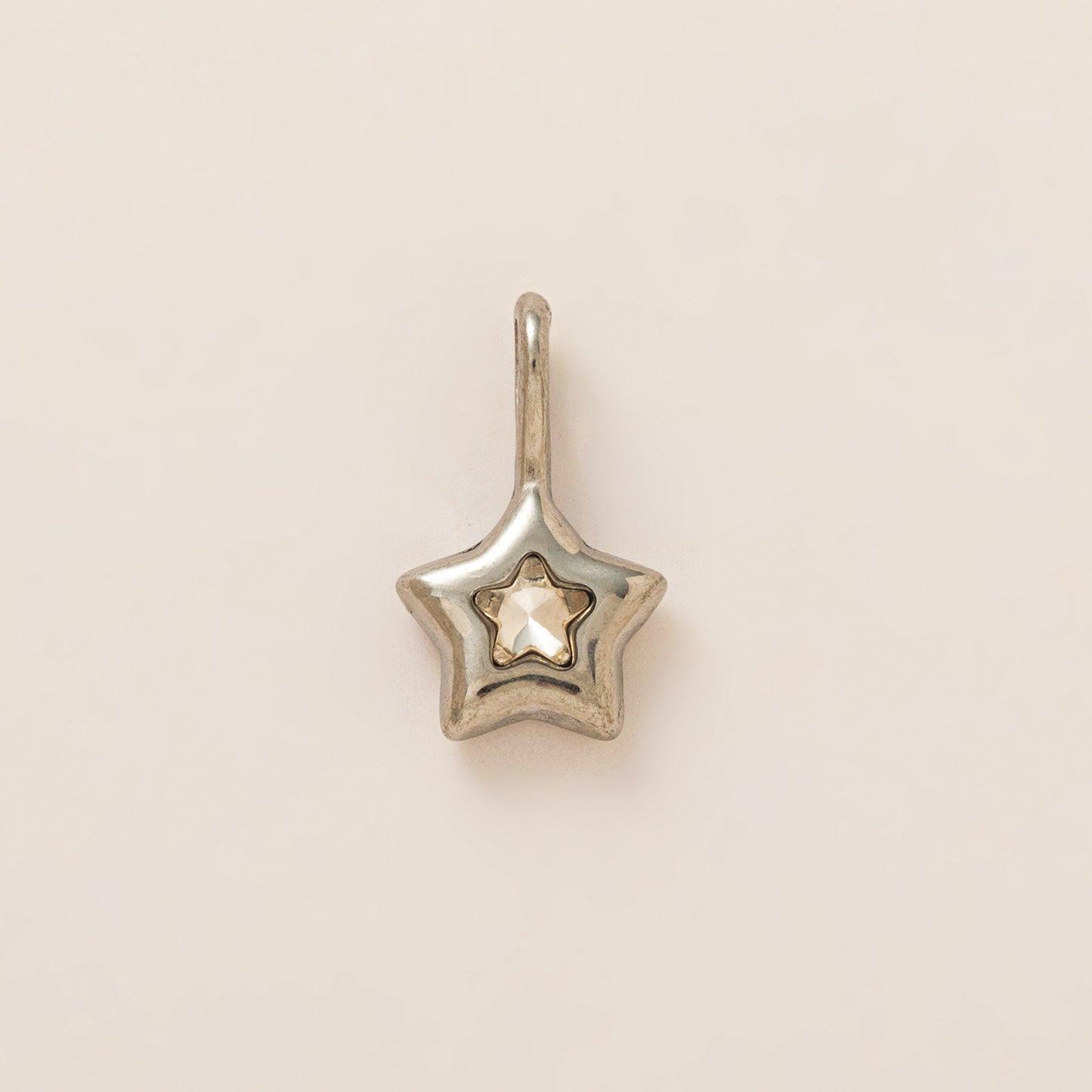 Colorful Titanium Steel Star Heart Leaf Pendant with Cubic Zirconia Plated for Unisex