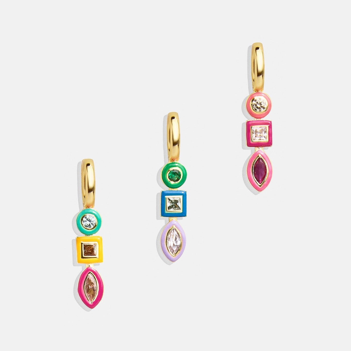 Sporty Stainless Steel PVD 18K Gold Plated Tennis Charm Bar