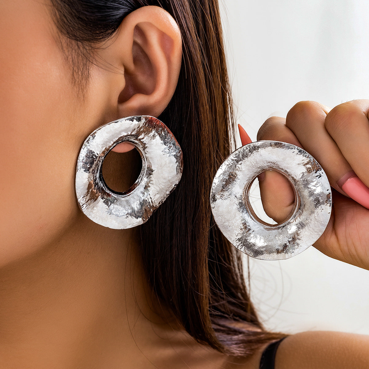 Minimalist Geometric Plated Stainless Steel Earrings for Women
