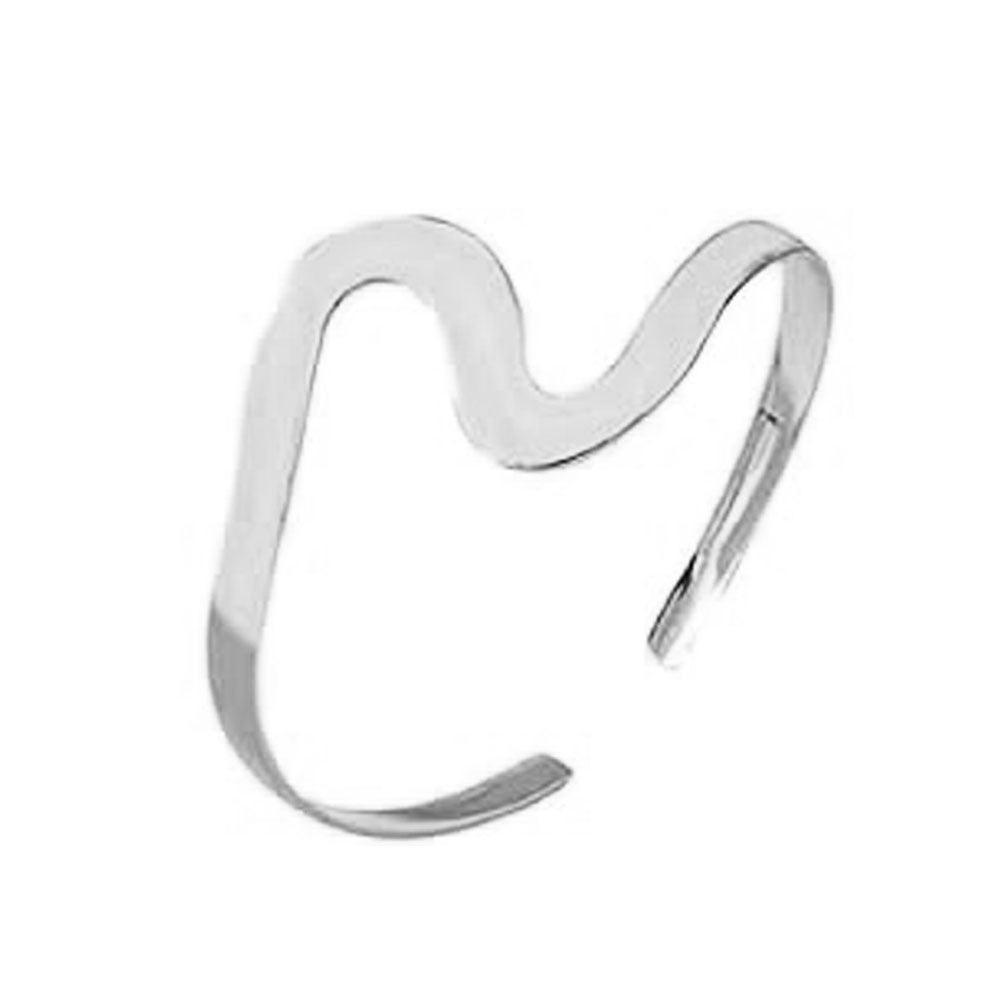 Punk Minimalist Moon Geometric Plated Alloy Arm Cuff for Women