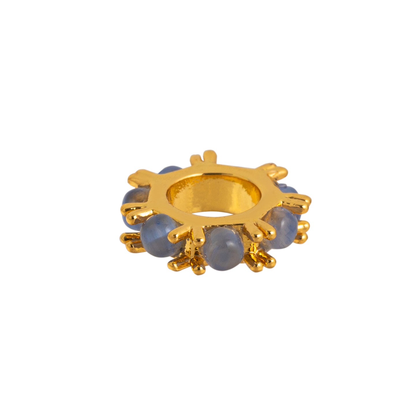 Minimalist Round Square Brass Plated Pendant Necklace 18K Gold