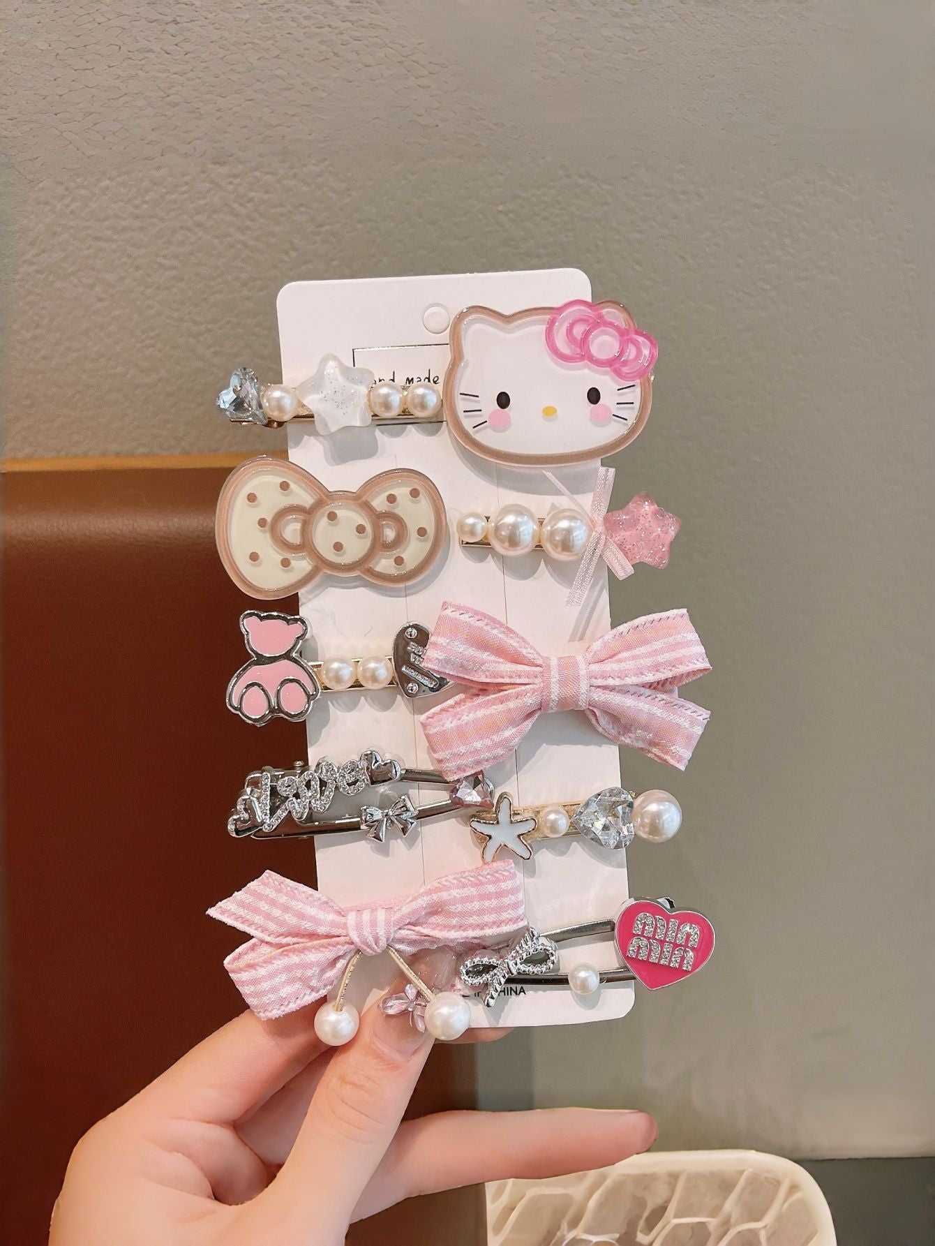 Natural Style Bow-Shaped Polyester Hair Clip for Girls with Ruffled and Mesh Details, Duckbill Clip Design, Princess Collection