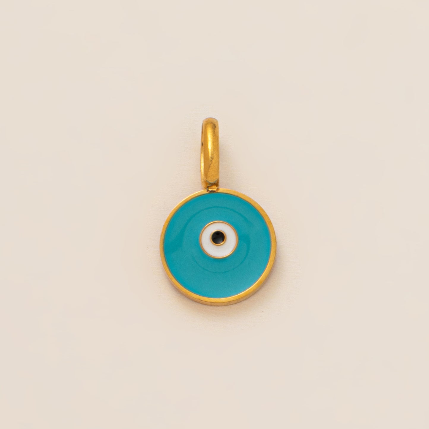 Minimalist 18K Gold Plated Round Square Geometric Stainless Steel Pendant Necklace