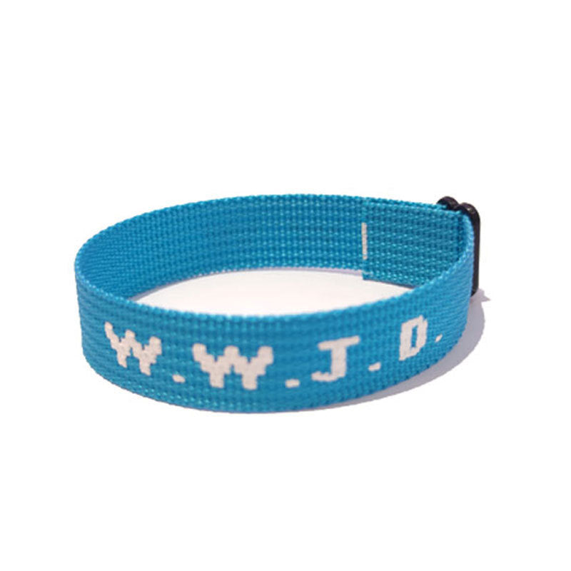 Casual Sporty Unisex Nylon Letter Wristband Bracelet Adjustable