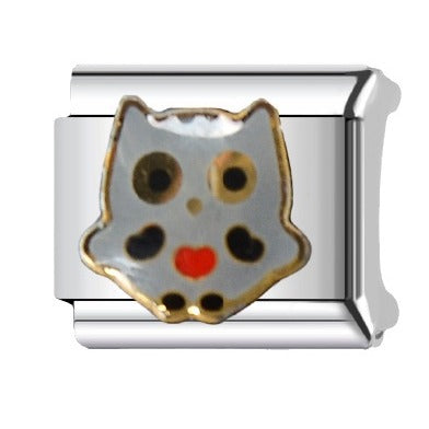 Sweet Cartoon Animal Stainless Steel Plated DIY Charm Bar Bracelet