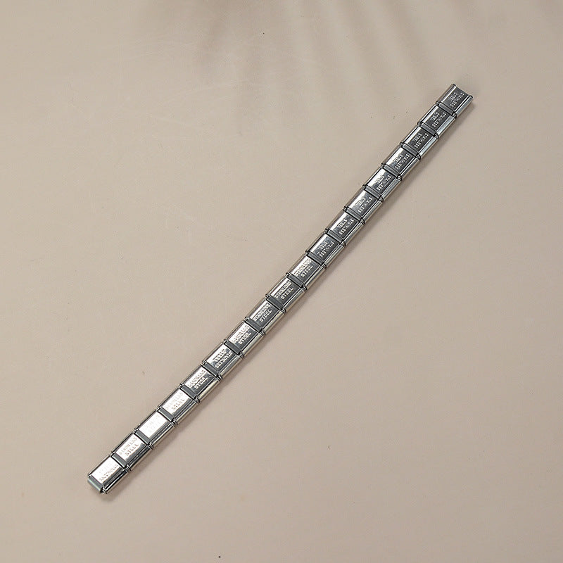 Minimalist Gold Plated Stainless Steel Geometric Cartoon Charm Bar for DIY Bracelet