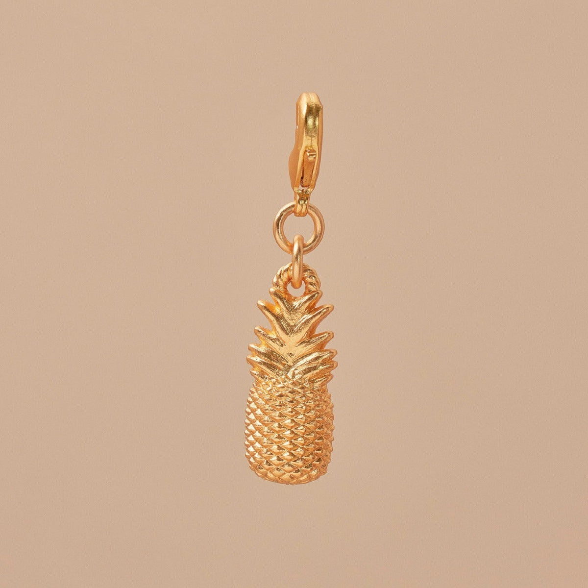 Vintage 18K Gold Plated Stainless Steel Airplane Pendant Charm Bar PVD