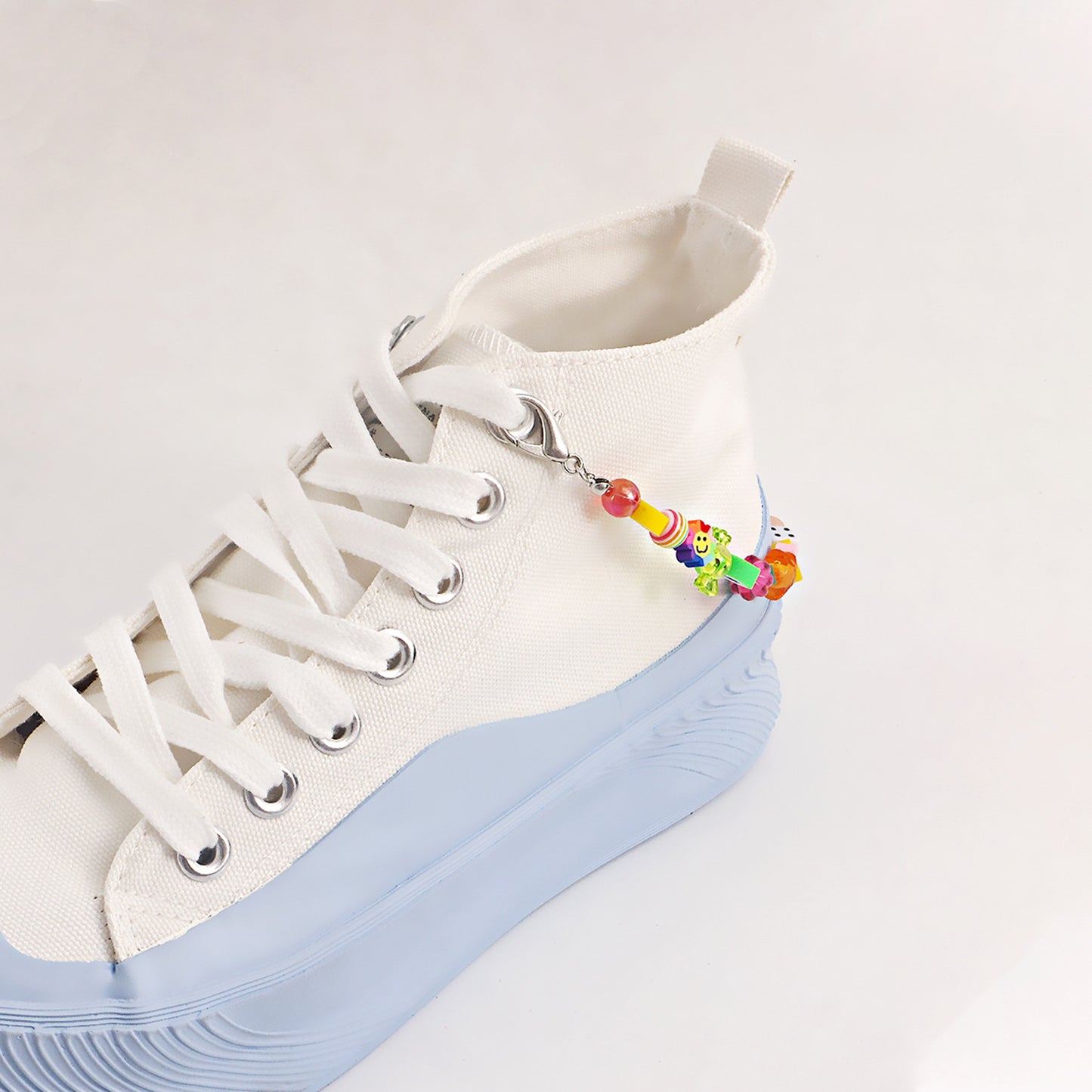 Rustic Style Geometric Alloy Anklet for Women with Color-Blocking Mixed Elements and Fruit Motifs