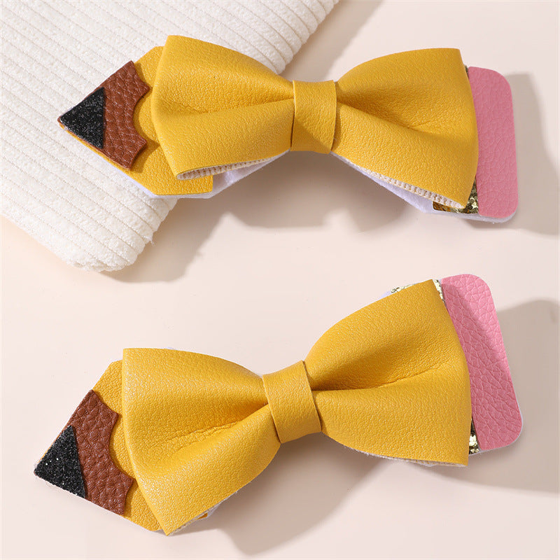 Fermaglio per Capelli a Fiocco Natural Style per Bambini Realizzato in Poliestere con Texture Arricciata e a Rete della Collezione Princess