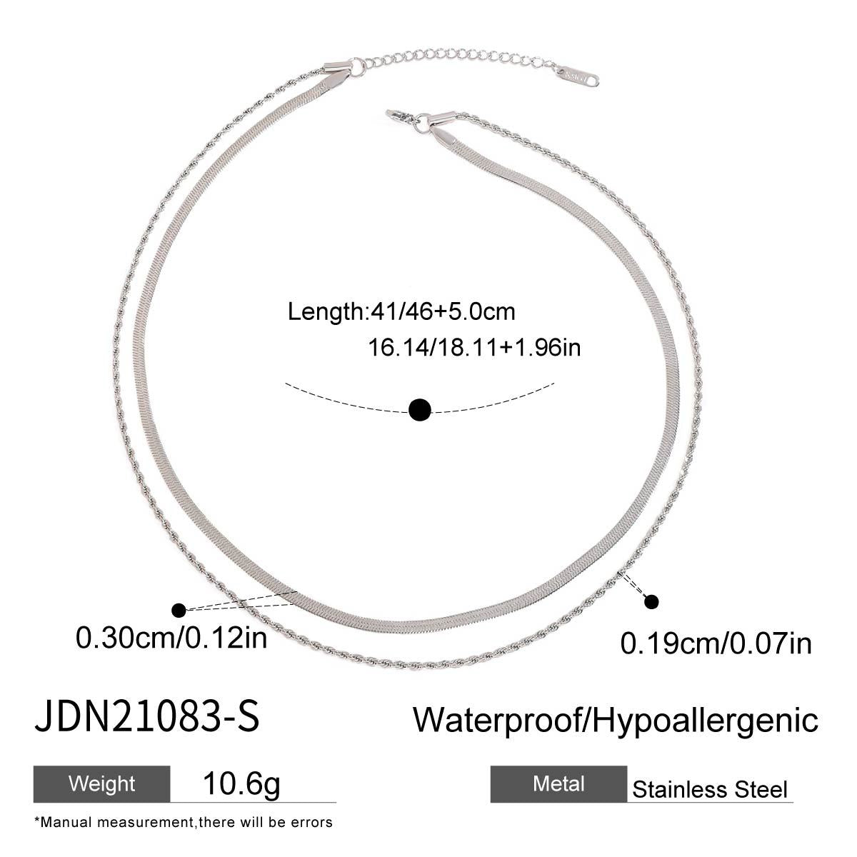 Minimalist Elegant Geometric Stainless Steel Plated Necklace with Titanium Steel Pendant for Women