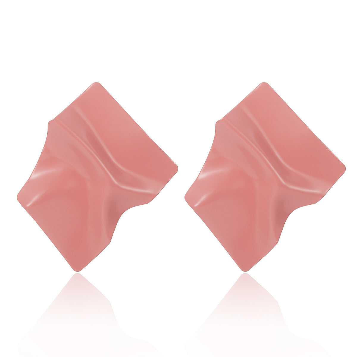 Minimalist Geometric Square Plated Stainless Steel Earrings for Women