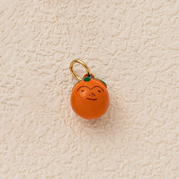 Sweet Acrylic Plated Food Pattern Bag Charm Keychain