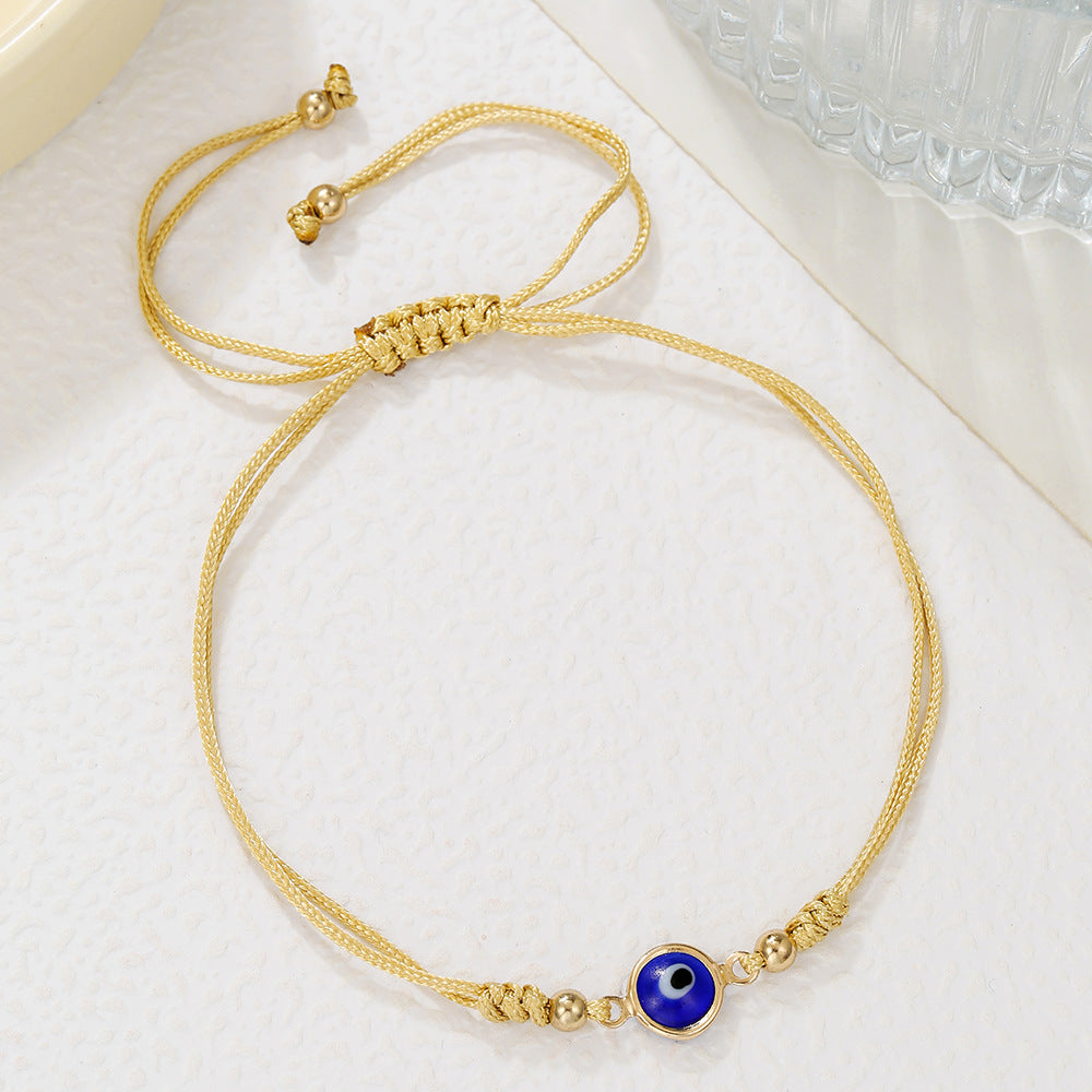 Handmade Geometric Heart Glass Bead and Pearl Bracelet for Women