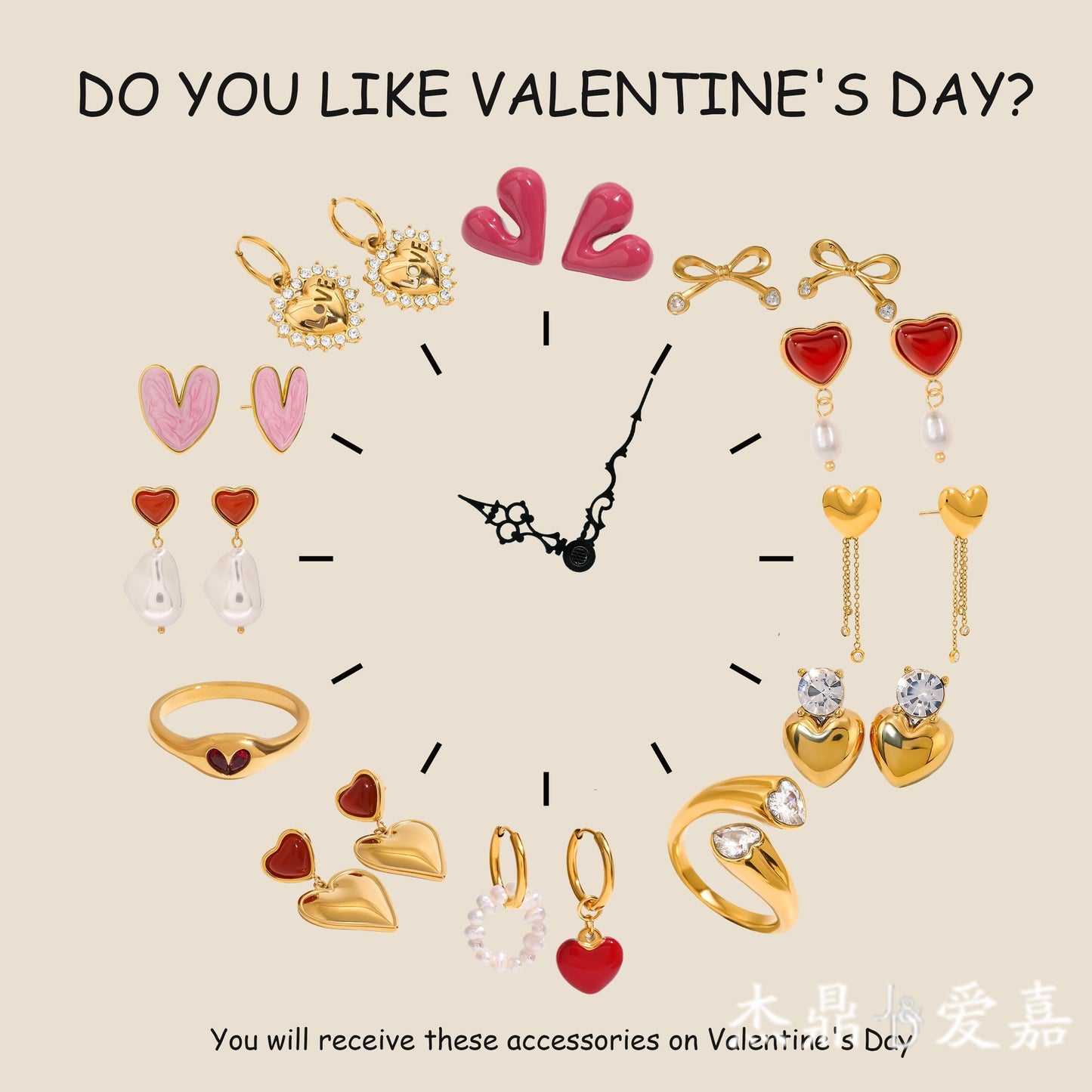 Elegant Heart Stainless Steel Stud Earrings PVD Plated for Women