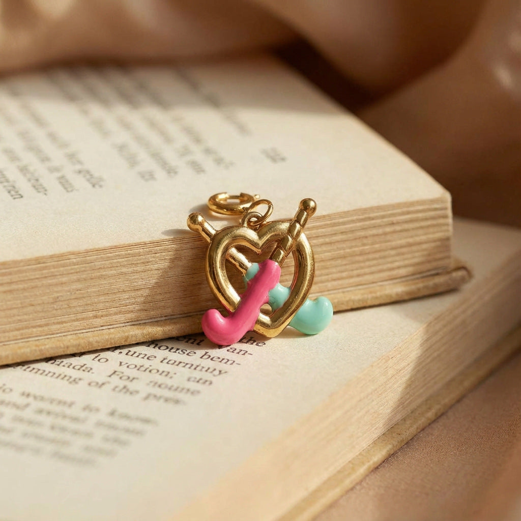Vintage 18K Gold Plated Stainless Steel DIY Charm Bar