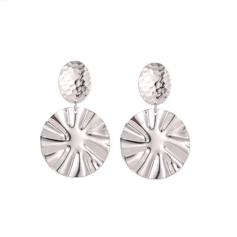 Pendientes Minimalistas Geométricos Cuadrados de Acero de Titanio para Mujer con Acabado Chapado y Diseño Moderno