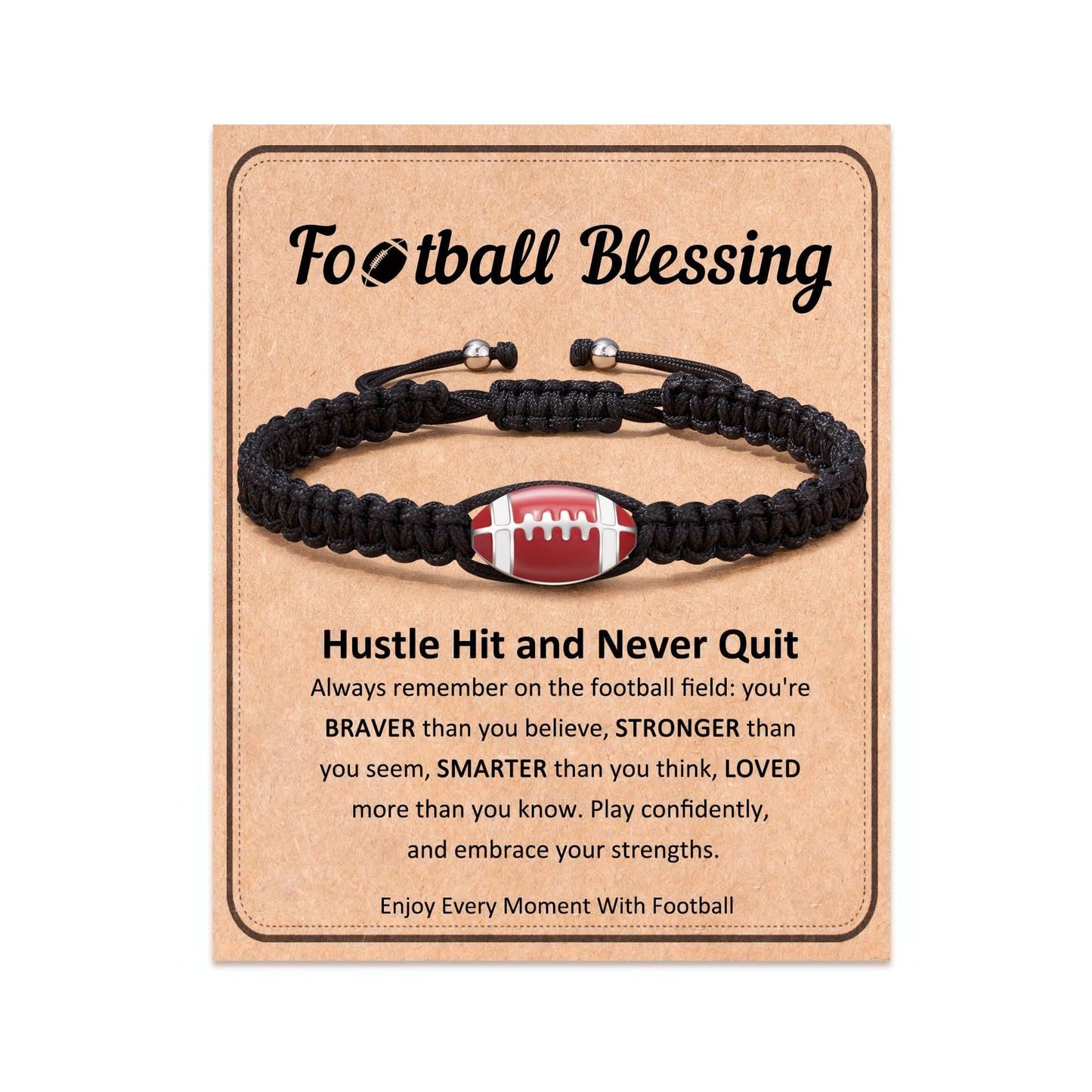 Sporty Unisex Acrylic Braided Bracelet Adjustable Friendship Hand Rope