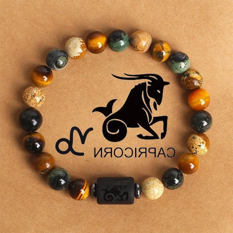Casual Geometric Natural Stone Beaded Bracelet Crystal Handmade Unisex Jewelry