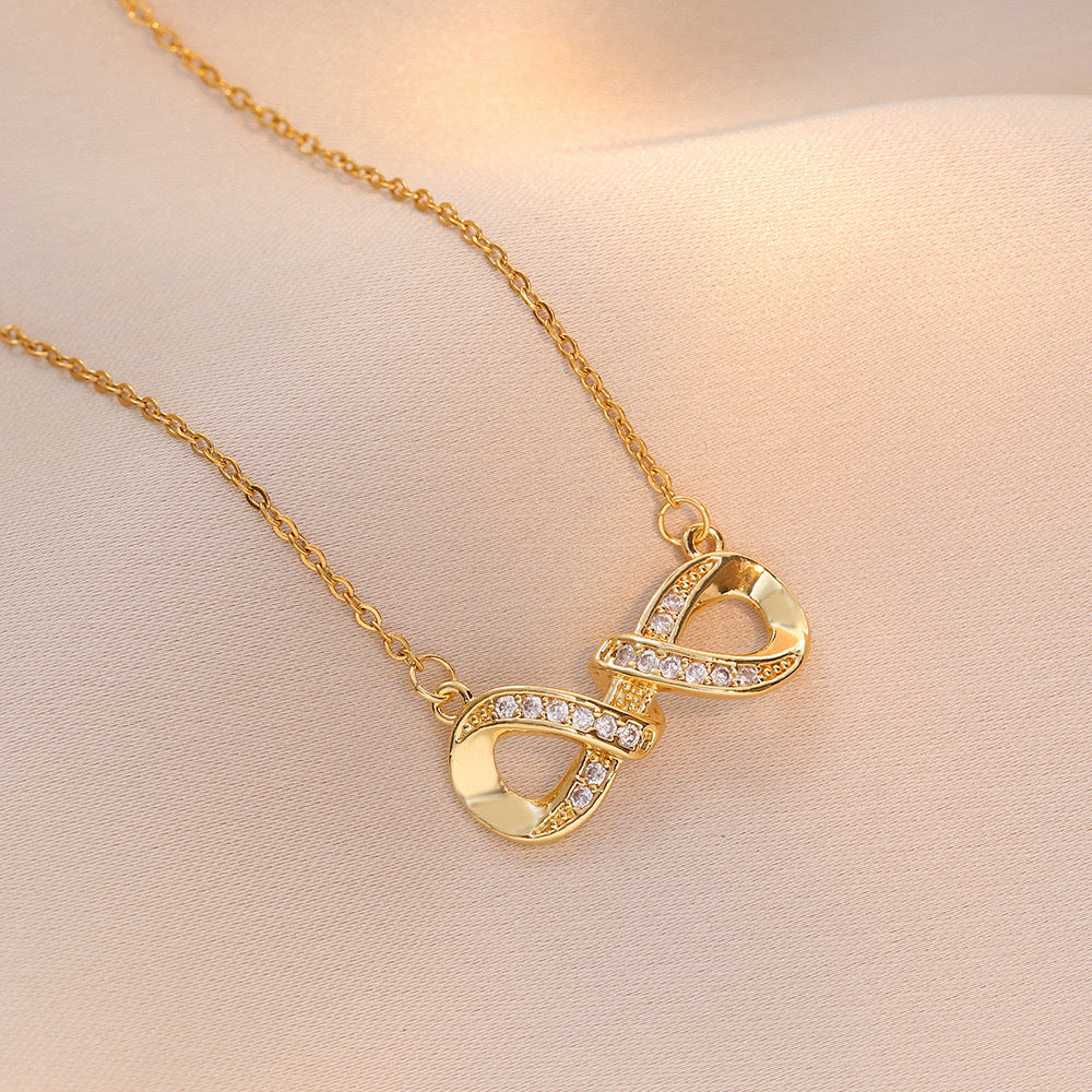 Collana con Lettera Lusso Minimalista da Donna, Pendente in Acciaio Inossidabile su Catena a O con Finitura Galvanizzata