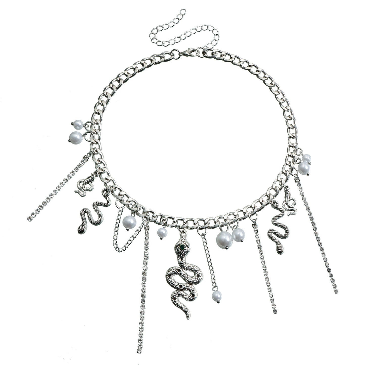 Collana con ciondolo a forma di perla, dolce e audace, da donna, con struttura in lega, finitura placcata e delicati dettagli a frange