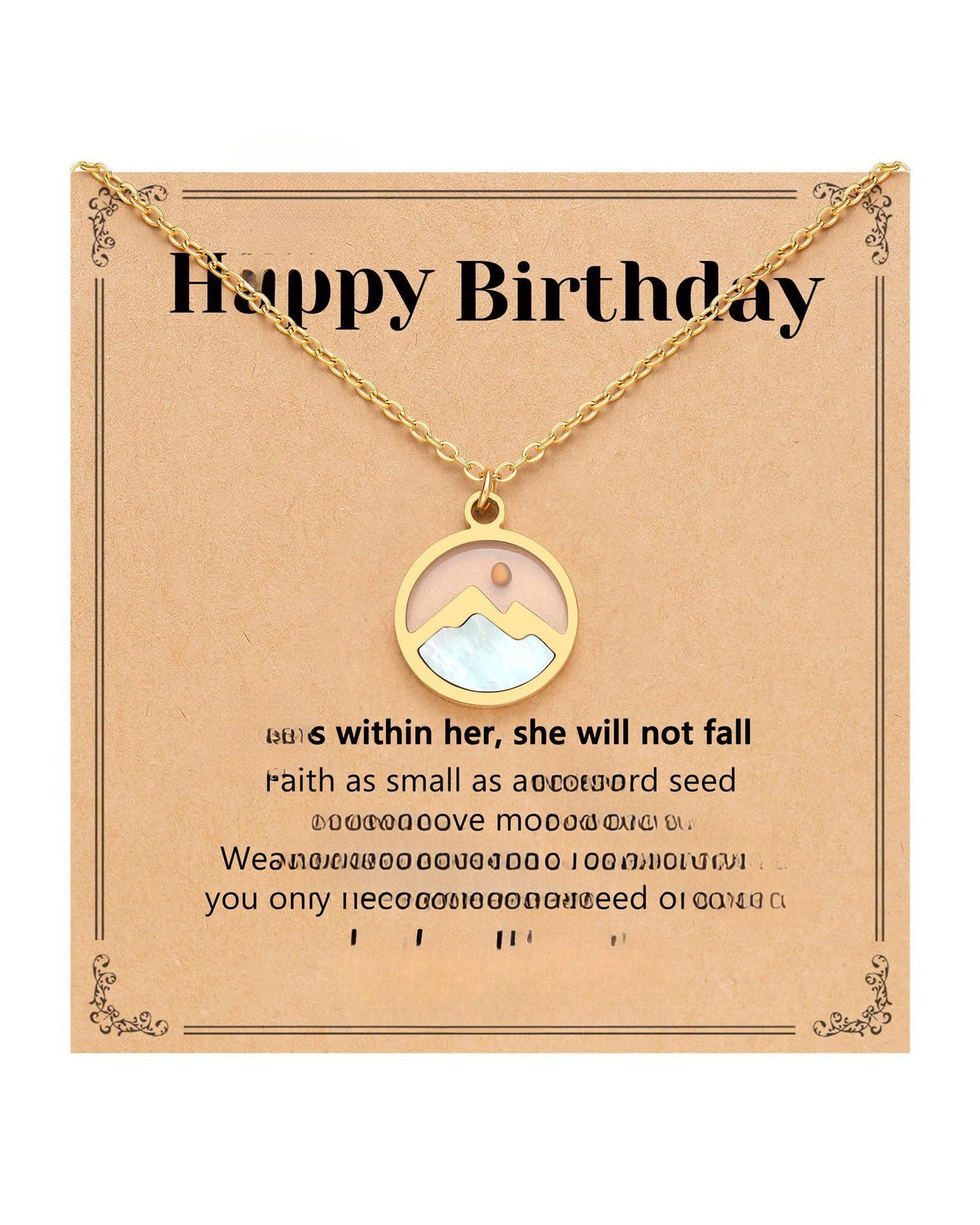 Sweet Floral Oval Geometric Stainless Steel Plated Necklace Unisex Cable Chain