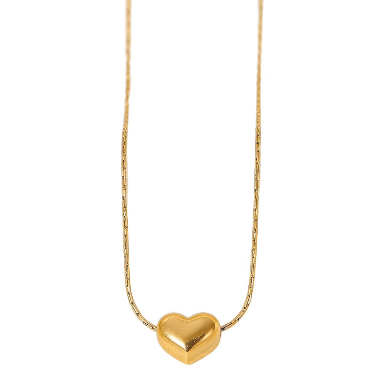 Collana da donna in acciaio inossidabile PVD a forma di cuore