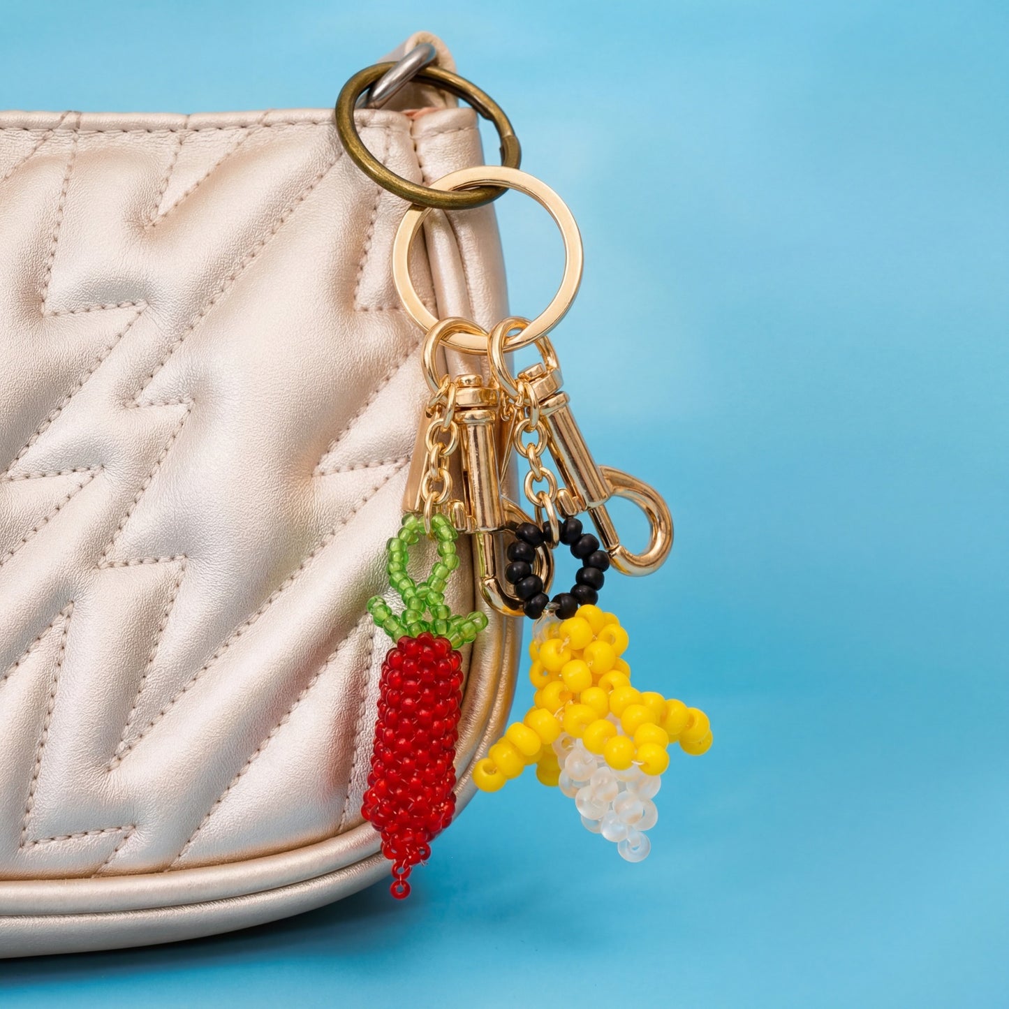 Fruit Food Series DIY Charm Bar Keychain Bag Pendant