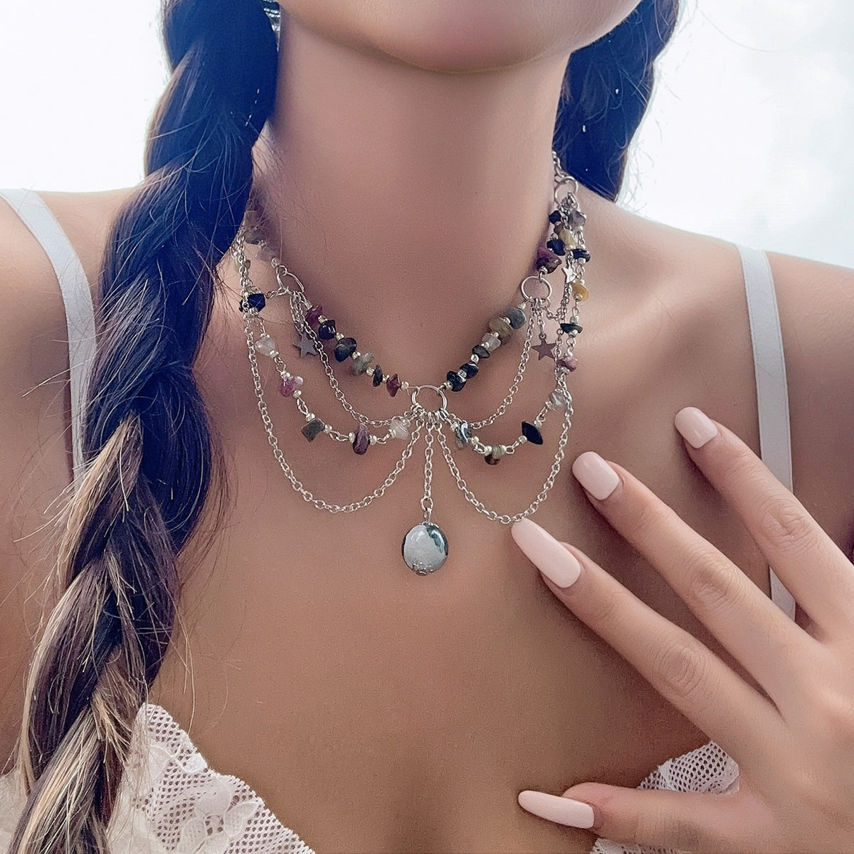 Minimalist Butterfly Choker Necklace for Women Alloy Pendant with Enamel Finish Geometric and Animal-Inspired Design Summer Dopamine Jewelry