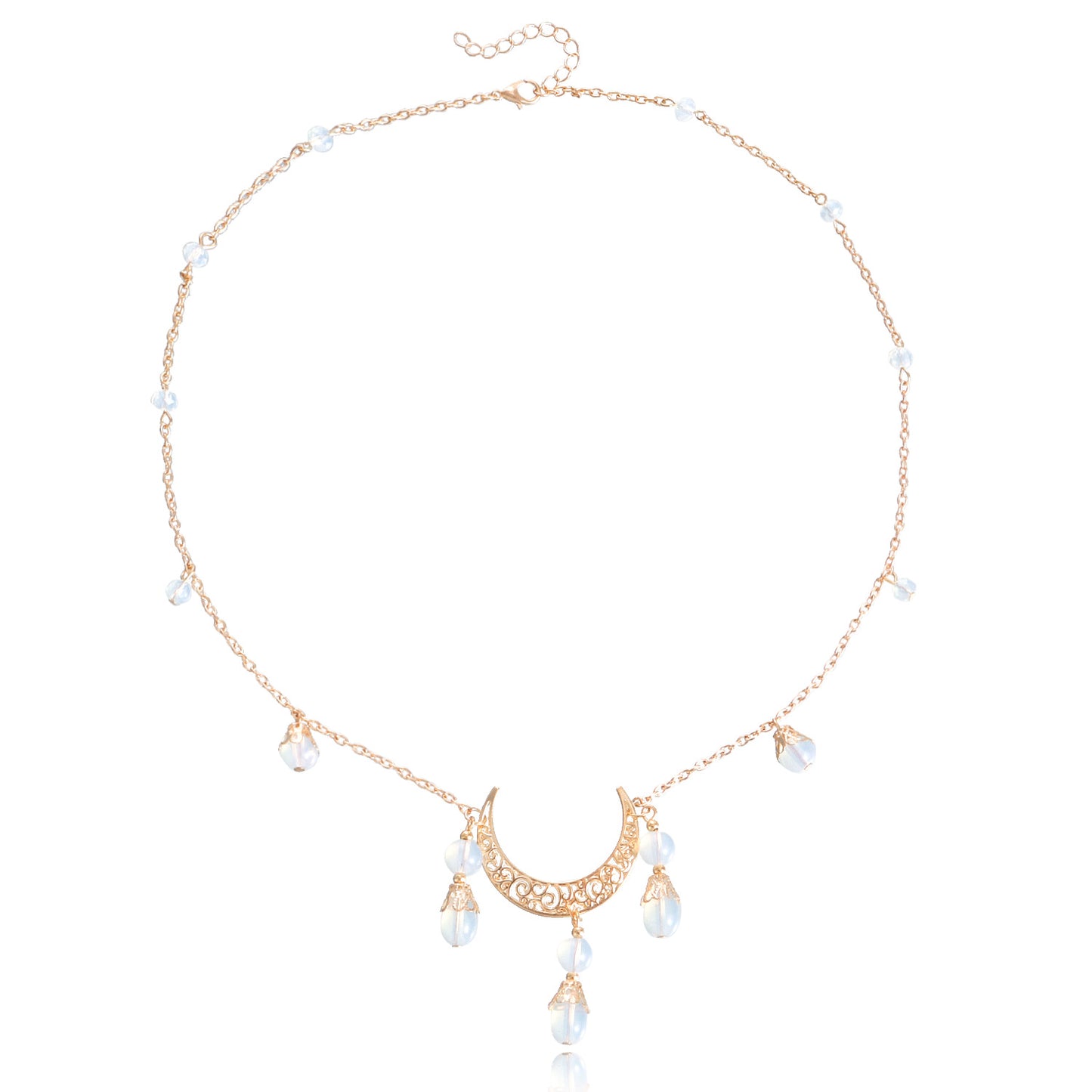Women's Moon Headband Crystal Pendant Hair Accessory