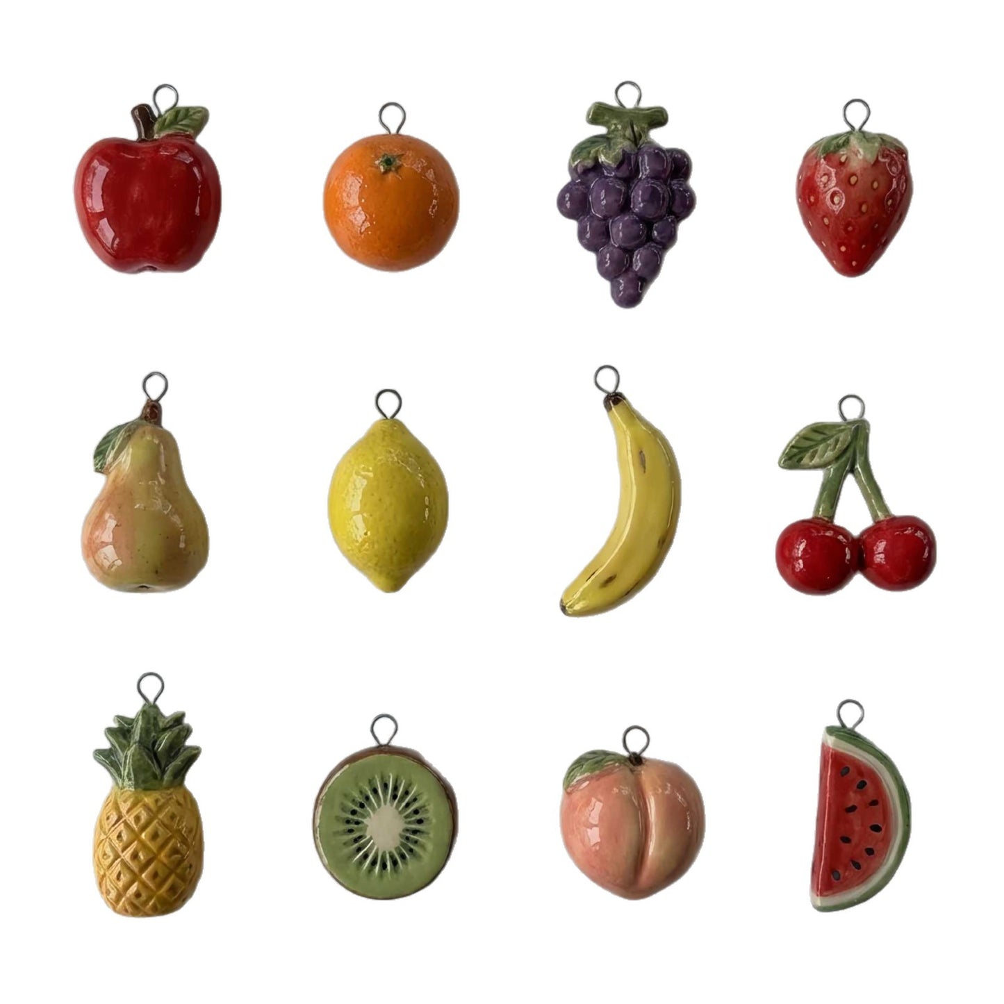 Sweet Stainless Steel PVD Fruit Pendant Necklace with Adjustable Chain