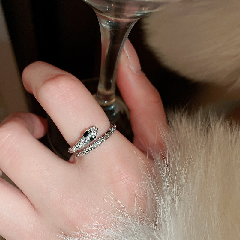 Anello elegante e geometrico ispirato alle perle con intarsio in zircone da donna, anello minimalista alla moda da dito indice, gioielli di lusso per le mani