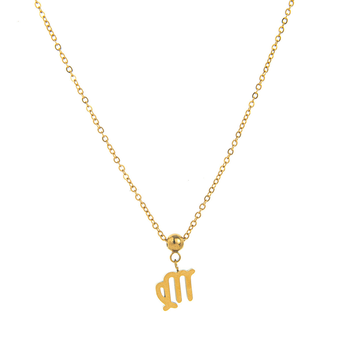 Zodiac Pattern Stainless Steel PVD Pendant